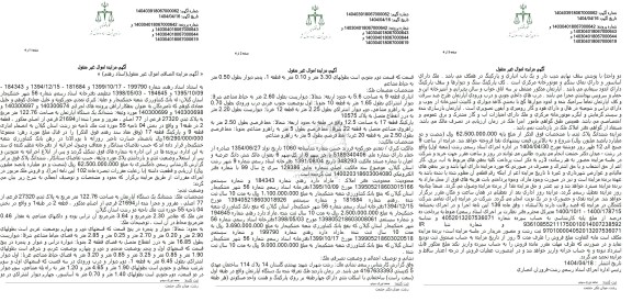 مزایده فروش ششدانگ یکدستگاه اپارتمان به مساحت 122.76 مترمربع