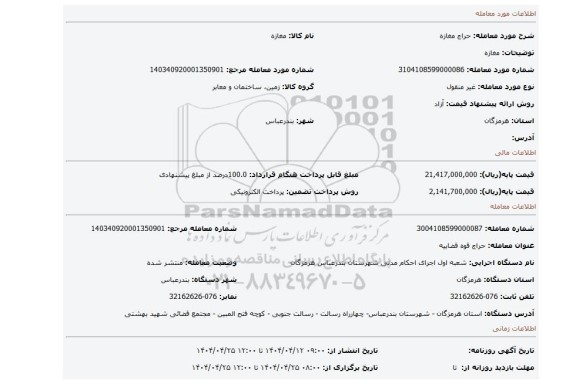مزایده، مغازه