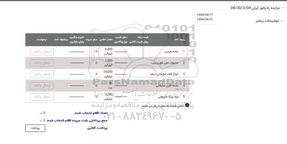 مزایده تخته هیزمی...