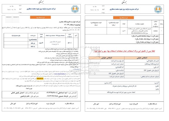 استعلام دوربین دام هایک ویژن 