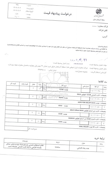 استعلام یونیت ccub 