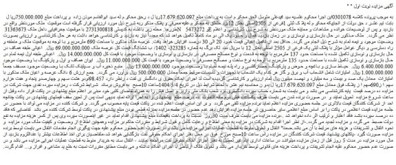مزایده ملک