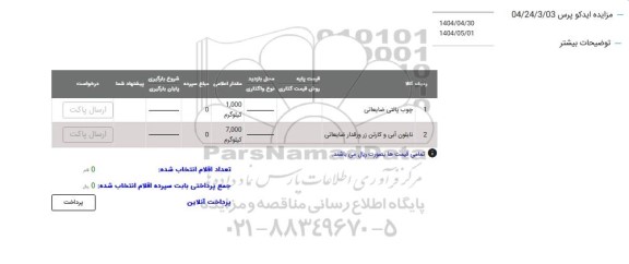 مزایده چوب پالتی ضایعاتی...