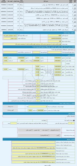 مزایده ، لوازم خانگی و اداری به شرط رویت و بازدید کالا