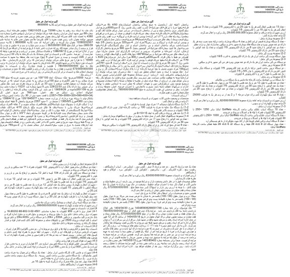 مزایده ملک یکباب کارخانه به مساحت 10000 مترمربع و تاسیسات شامل ماشین آلات و تجهیزات 