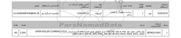استعلام رولر
