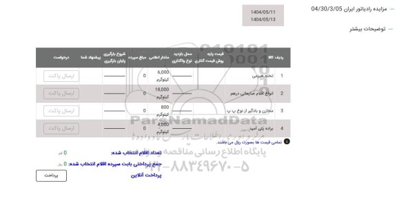 مزایده تخته هیزمی ...