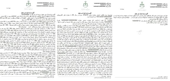 مزایده فروش ششدانگ یک قطعه آپارتمان با پلاک ثبتی 46161 فرعی از 43  اصلی