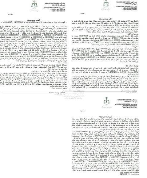 مزایده ششدانگ یکدستگاه آپارتمان به مساحت 79 مترمربع به پلاک ثبتی 24685 فرعی از 77 اصلی 