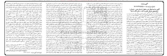 مزایده فروش ششدانگ یکباب ساختمان با کاربری تجاری 