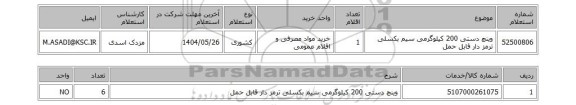 استعلام وینچ دستی 200 کیلوگرمی سیم بکسلی ترمز دار قابل حمل