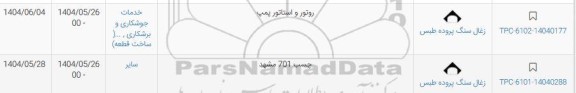 استعلام روتور و استاتور پمپ ...