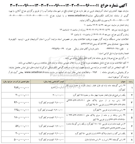 مزایده 26 راس گوسفند ماده نژاد قره قزل افشار زایمان نکرده....