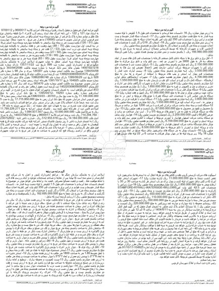 مزایده فروش یک قطعه ساختمان به پلاک یک فرعی از 453 اصلی و ماشین آلات و تجهیزات کارخانه 