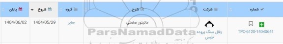 استعلام مانیتور صنعتی 