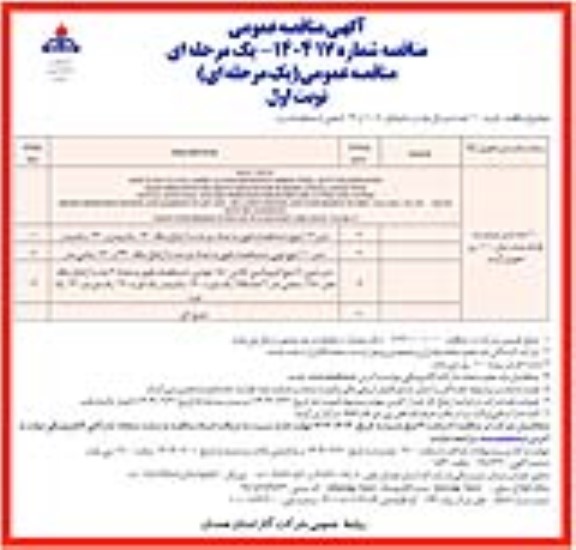 مناقصه خرید 10 عدد شیر بال ولو در سایزهای 10،8 و 12 اینچی