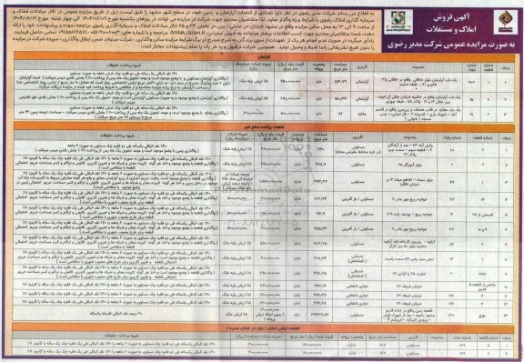 آگهی فروش املاک و مستغلات
