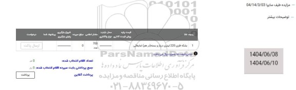 مزایده بشکه فلزی 220 لیتری درباز و بسته (درهم) ضایعاتی