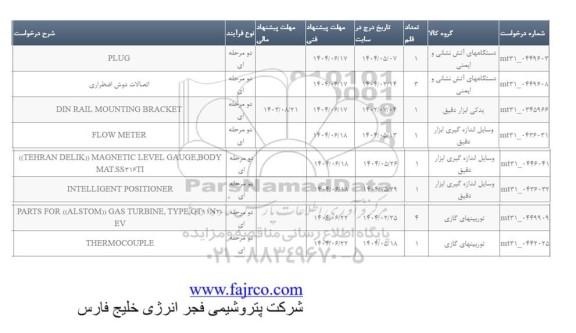 استعلام PLUG....
