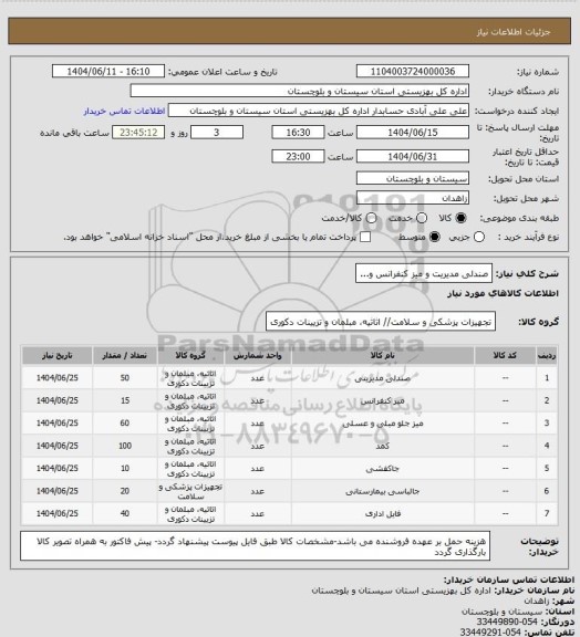 استعلام صندلی مدیریت و میز کنفرانس و...