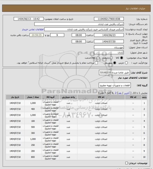 استعلام طبق تقاضا
مریدی53182231