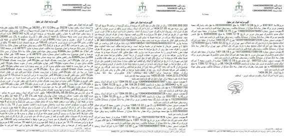 مزایده فروش یک قطعه آپارتمان به پلاک ثبتی 26068 فرعی از 1 اصلی 