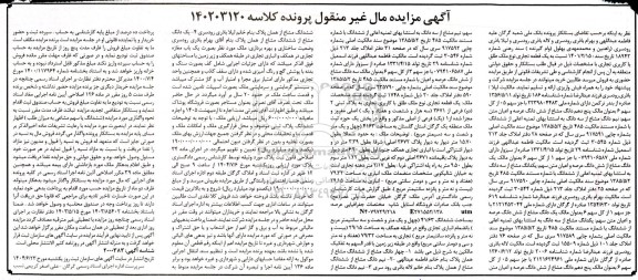 مزایده فروش ملک بصورت یک باب مغازه تجاری