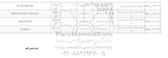 استعلام   FLOW METER...