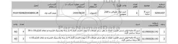 استعلام شیر 6 حالته