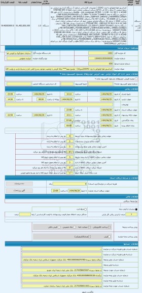 مزایده ، کندانسور هوا اواپوراتور به وزن 23242(متروکه) - توضیح مهم*** اینکه فروش با وضعیت موجود بشرح قبض انبار و بشرط بازدید و رو