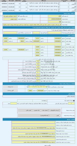 مزایده ، آهن بوم بالابر جرثقیل مستعمل و دارای پوسیدگی و فاقد متعلقات (موجود در انبار گمرک دیر) تمامی هزینه های مربوط به تخلیه و