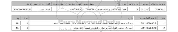 استعلام آبسردکن