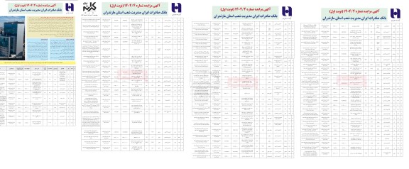  مزایده عمومی فروش تعدادی از املاک مازاد