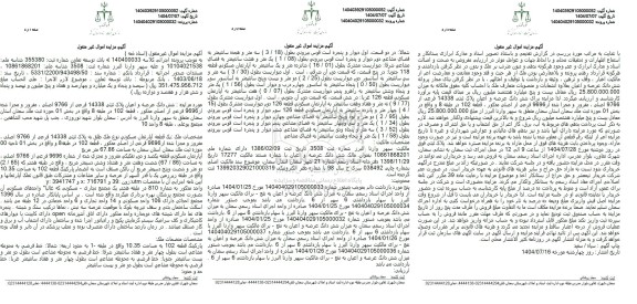 مزایده شش دانگ عرصه و اعیان پلاک ثبتی 14338 فرعی از 9766 اصلی 