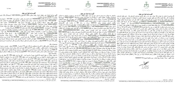 مزایده ششدانگ پلاک ثبتی شماره 8358.13 بخش یک 