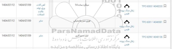 استعلام میلگرد ساده 14...