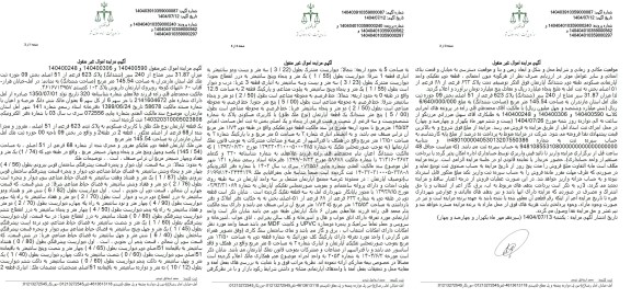 مزایده فروش میزان 31.87 سیر مشاع از 240 سیر (ششدانگ) پلاک 623 فرعی از 151 اصلی 