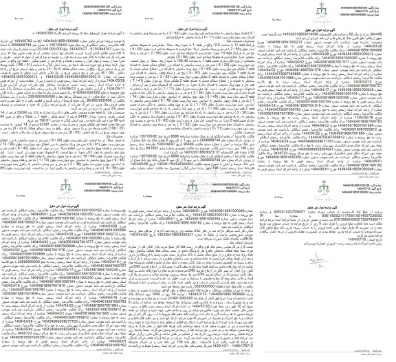 مزایده یک باب مغازه به پلاک ثبتی سی و سه هزارو د ویست و نود فرعی از چهارده اصلی 