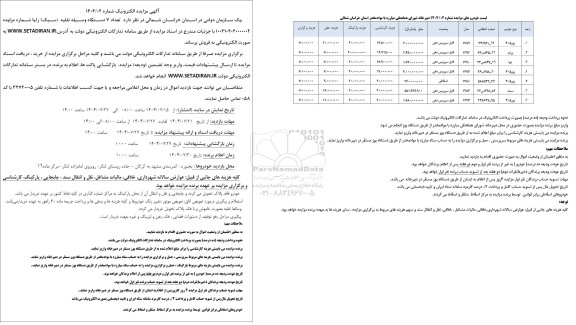 مزایده فروش خودرو