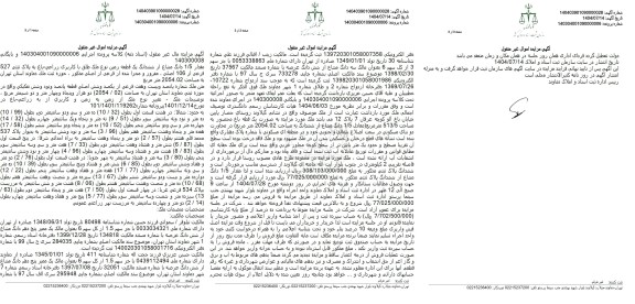 مزایده مقدار 1/5 دانگ مشاع از ششدانگ یک قطعه زمین نوع ملک طلق با کاربری زراعی باغ به پلاک ثبتی 527 فرعی از 106 اصلی 