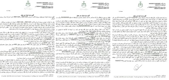 مزایده فروش یک قطعه بنای احداثی به مساحت 248 مترمربع