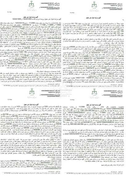 مزایده  یک قطعه خانه نوع ملک طلق با عرصه وقف با کاربری مسکونی