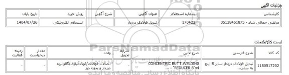 استعلام الکترونیکی، تبدیل فولادی درزدار