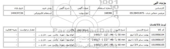 استعلام الکترونیکی، انواع یوبلت