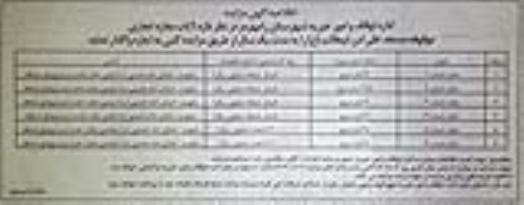 مزایده واگذاری 6 باب مغازه تجاری 