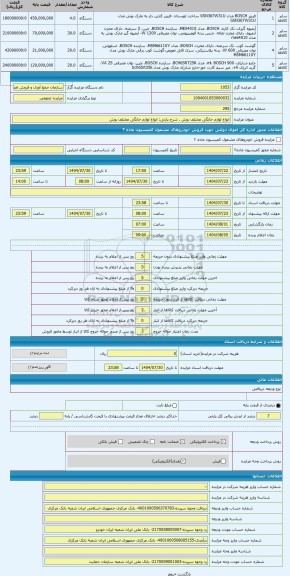 مزایده ، انواع لوازم خانگی مختلف بوش