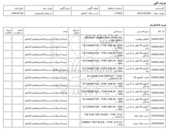 استعلام الکترونیکی، تست بلاک- کانکتور