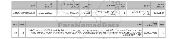 استعلام ورم شافت و ورم گیر راستگرد
