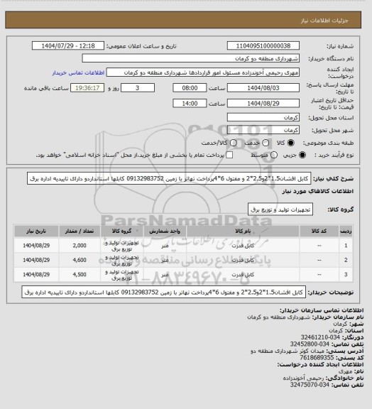 استعلام کابل افشان1.5*2و2.5*2 و مفتول 6*4پرداخت تهاتر با زمین 09132983752 کابلها استانداردو دارای تاییدیه اداره برق