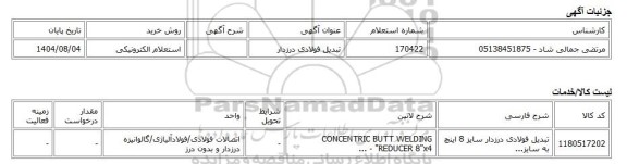 استعلام الکترونیکی، تبدیل فولادی درزدار